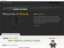 Tablet Screenshot of kewaskumathletics.com